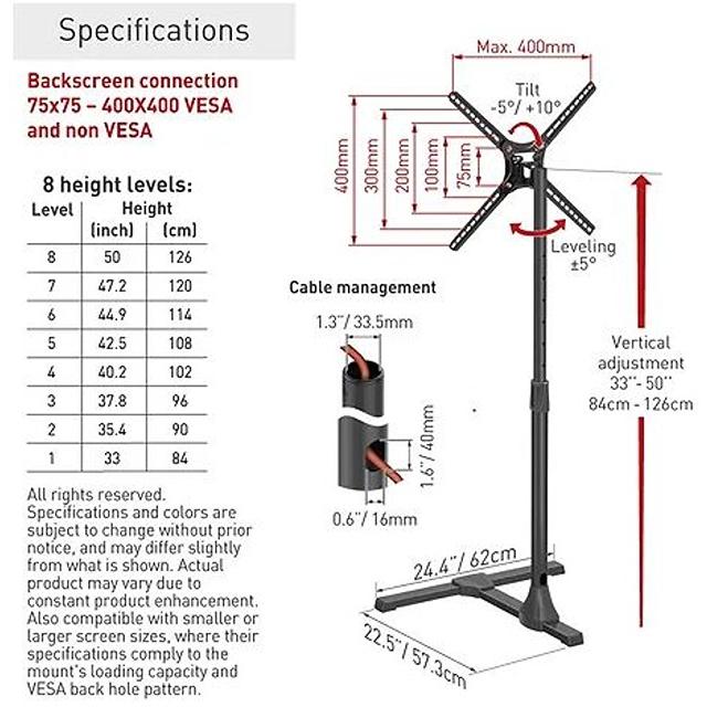 BARKAN FS310T LCD TV podni nosač od 13 do 65 inča