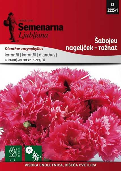 Seme za Karanfil šabo - pink - Dianthus caryophyllus 5 kesica 3225/1 - Image 1