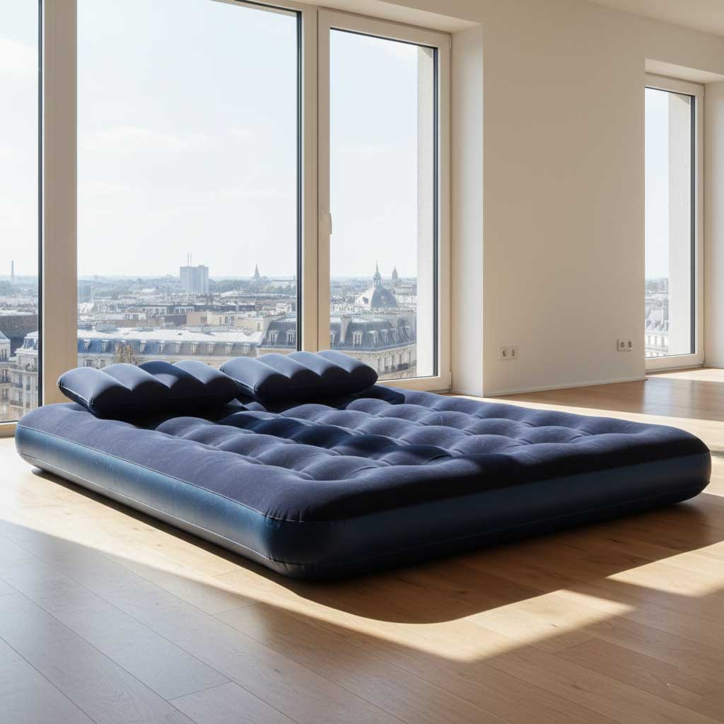 Bračni Krevet Na Naduvavanje sa 2 Jastuka - Image 1