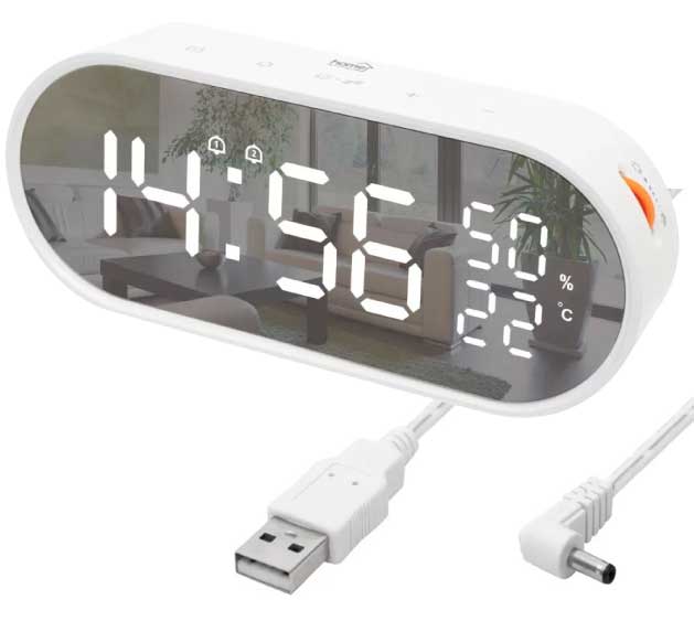 Digitalni stoni sat sa budilnikom USB Home LTC06