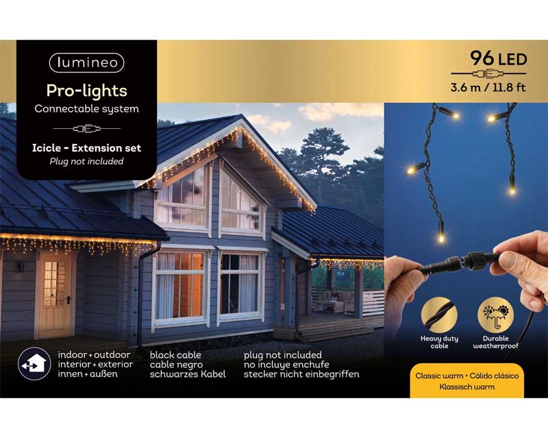 Novogodišnje lampice Ledenice za spoljnu upotrebu 96LED Lumineo Pro Lights 493714