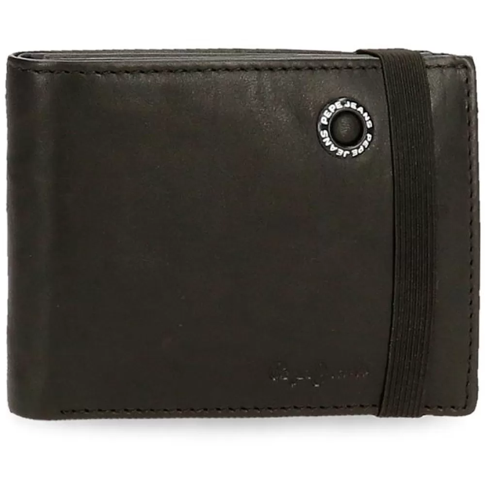 Muški novčanik od prirodne kože Pepe Jeans Badge black 73739
