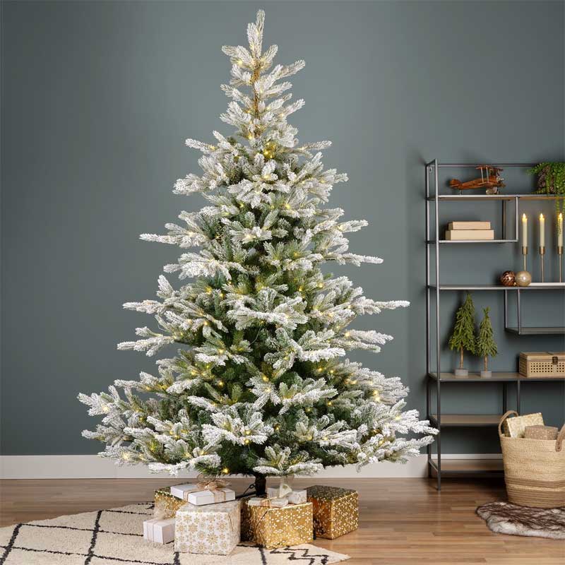 Novogodišnja snežna jelka sa LED lampicama Everlands Grandis Fir Snowy 210 cm 9670123