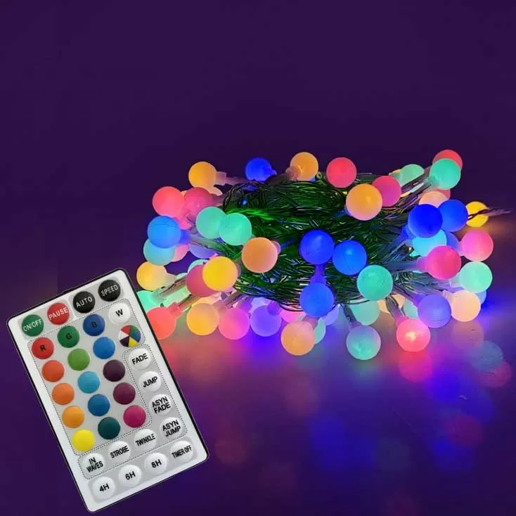 Lampice za jelku sa daljinskim upravljačem 200 LED dioda 20m Za spoljnu i unutrašnju upotrebu