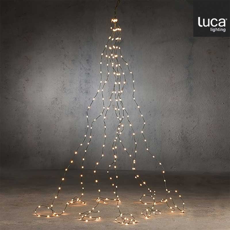 Lampice za jelku 256LED Toplo bele 1.6m Luca Lighting