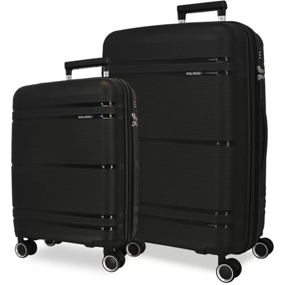 Komplet PP proširivih kofera 68cm i 55cm Roll Road Universe black 54795
