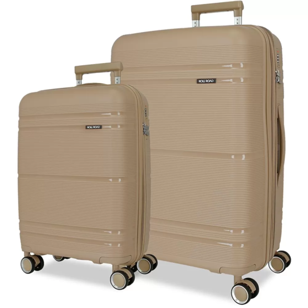 Komplet PP proširivih kofera 68cm i 55cm Roll Road Universe beige 54795