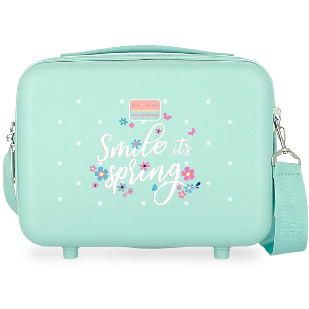 Neseser kofer za kozmetiku Roll Road Spring Dream turquoise 40939