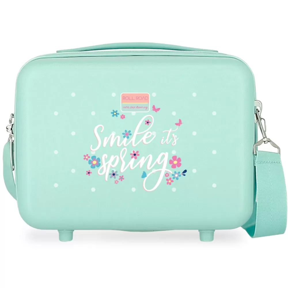Neseser kofer za kozmetiku Roll Road Spring Dream turquoise 40939