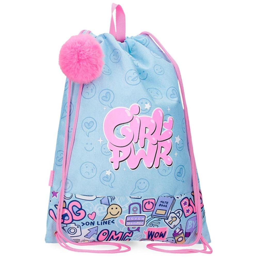 Ranac za sport sa uzicama Movom Girl Power 30738