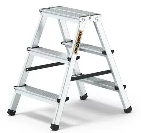 Sklopive aluminijumske dvostrane merdevine 2x3 stepenika Nosivosti 125kg 19828