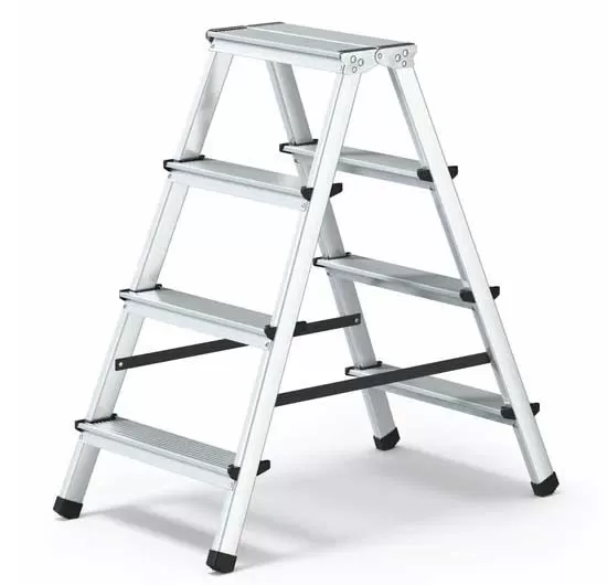 Sklopive aluminijumske dvostrane merdevine 2x4 stepenika Nosivosti 125kg 19797