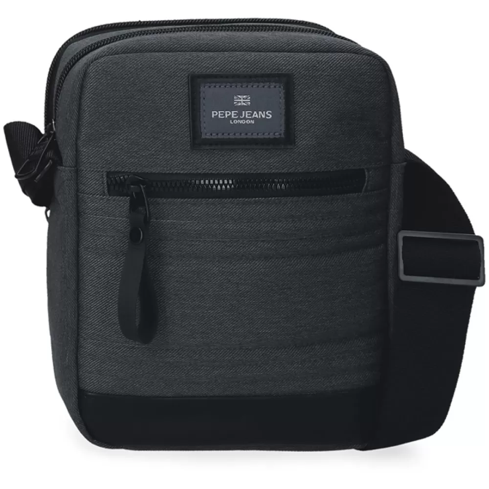 Muška torbica 22cm sa dve pregrade PJL Whitton grey 73255