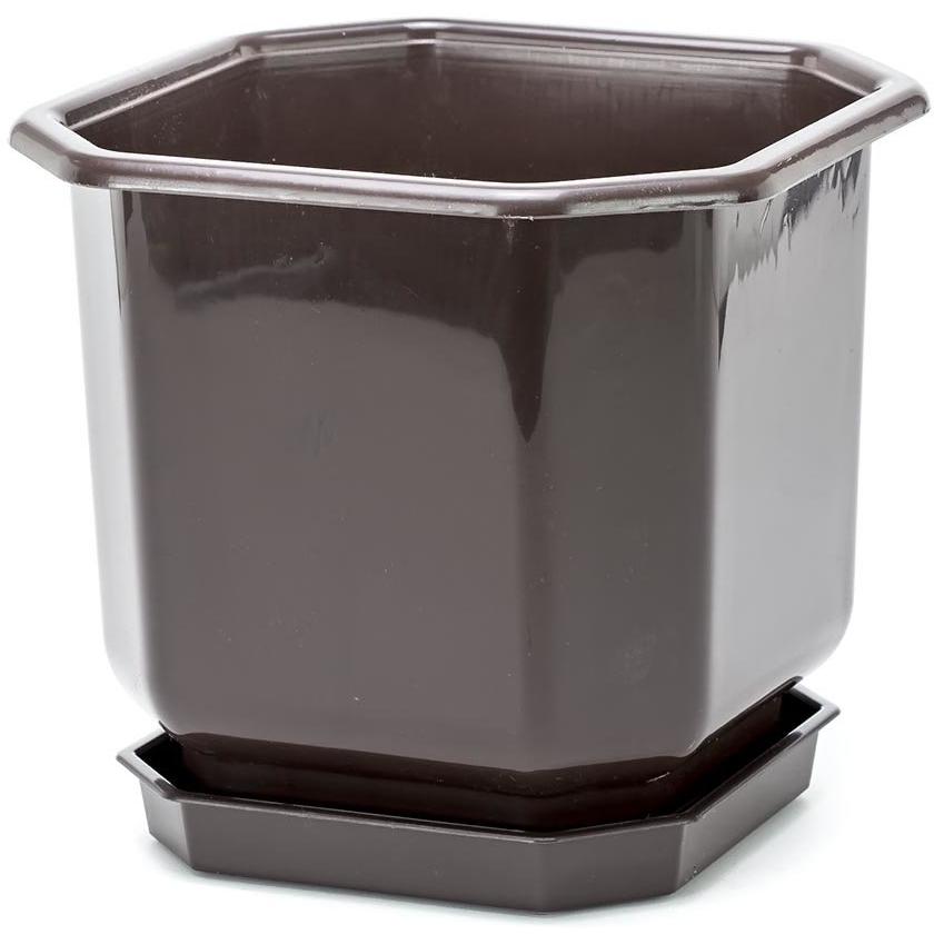 Četvrtasta saksija Braon 20x20cm