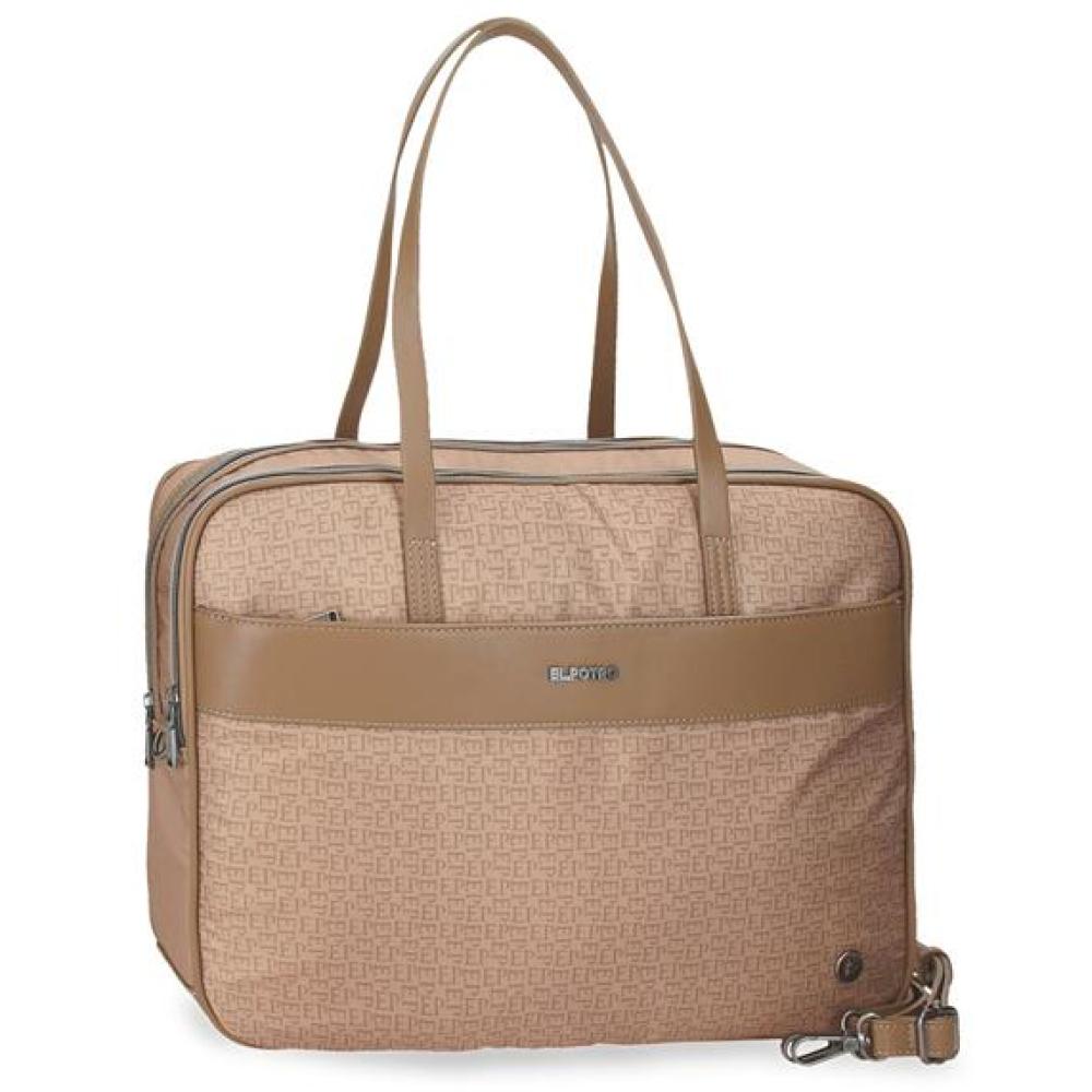 Poslovna laptop torba sa dve pregrade El Potro Luna beige 53666
