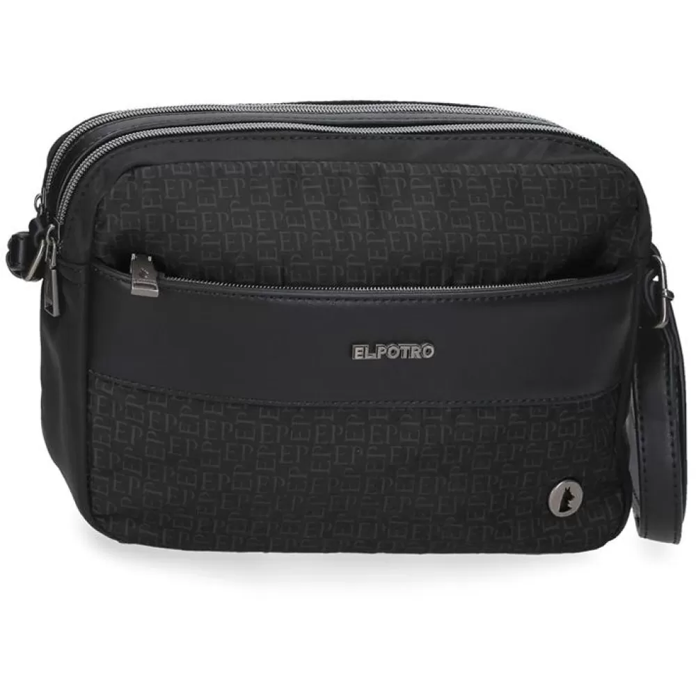 Ženska torba 25cm sa dve pregrade El Potro Luna black 53653