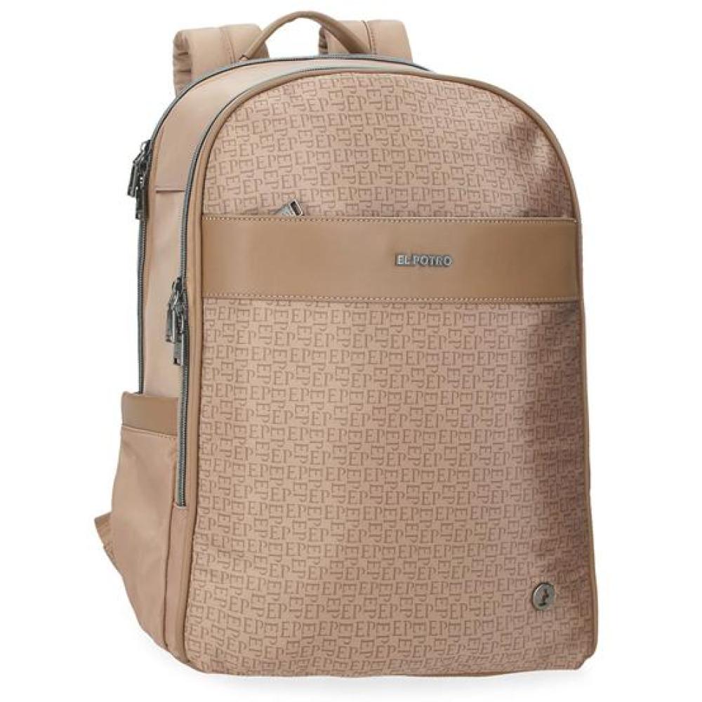 Ranac 40cm sa pregradom za laptop El Potro Luna beige 53624 - Image 1