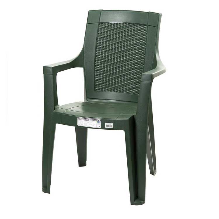 Baštenska stolica PVC Classic Ratan Zelena