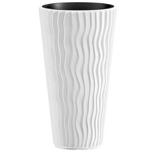 Visoka saksija sa uloškom 30x50cm Bela