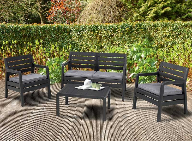 Baštenska garnitura Keter Delano Grafit