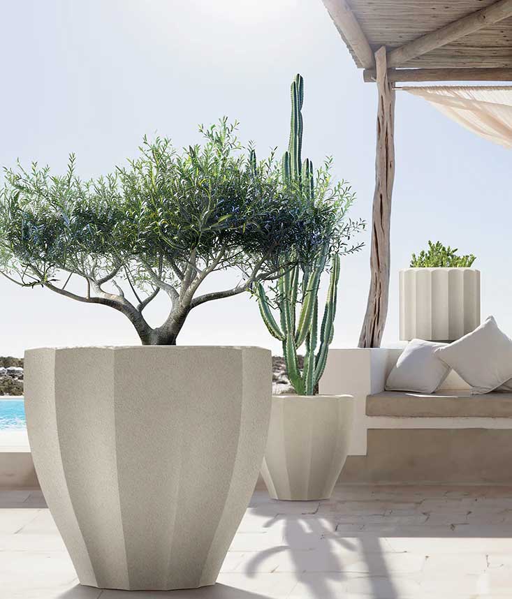 Saksija za cveće Prosperplast Rona 40cm Sand