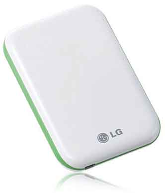 LG Eksterni Hard Disk 320 GB - Belo - Zeleni