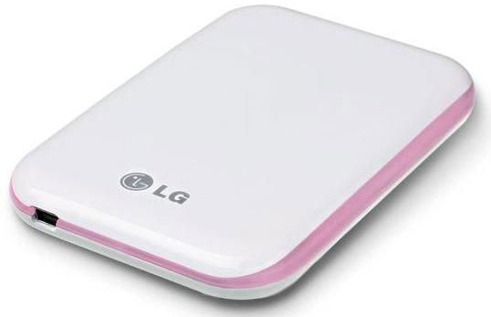 LG Eksterni Hard Disk 320 GB - Belo - Pink