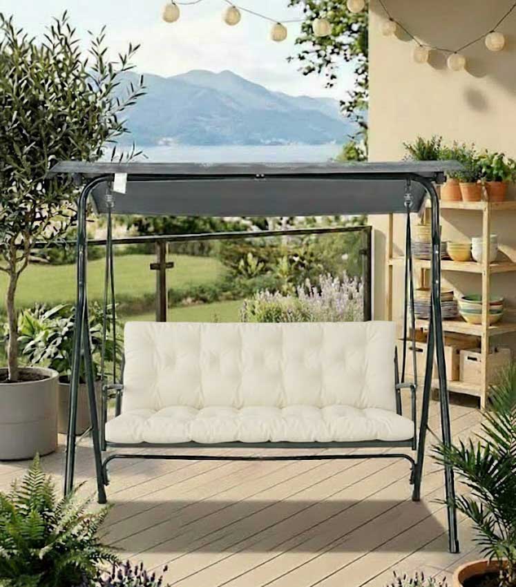 Jastuk za Baštensku Ljuljašku 135x55x55 cm IVORY