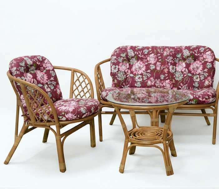 Jastuci za bambus ratan garnituru Bahama BORDEAUX RETRO