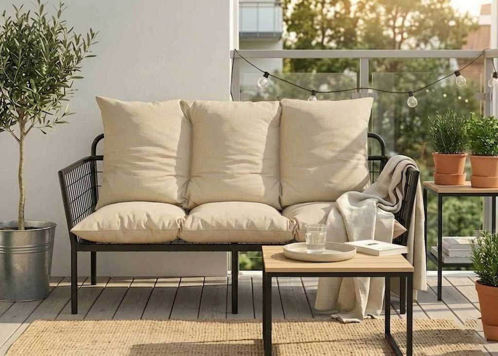 Jastuk Za BaštenskI Dvosed 100x50x50 cm BEIGE