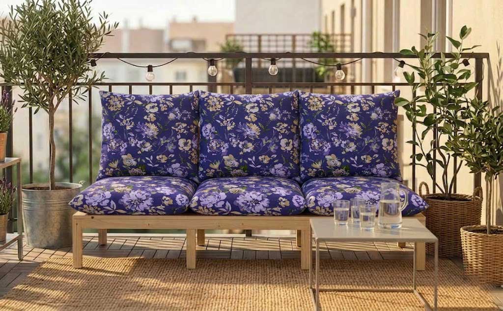 Jastuk Za BaštenskI Dvosed 120x50x50 cm VIOLET RETRO