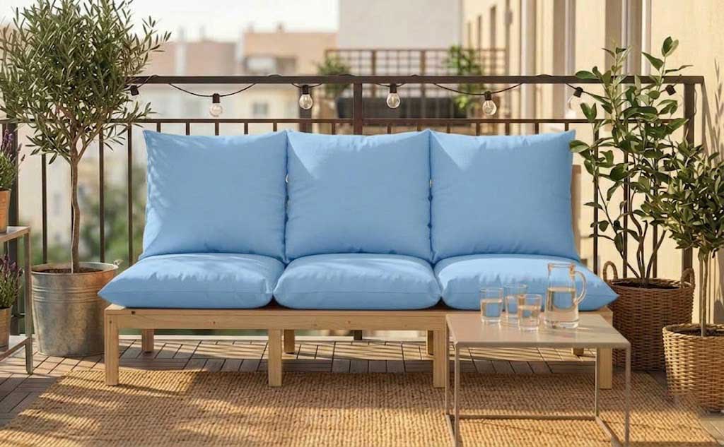 Jastuk Za BaštenskI Dvosed 120x50x50 cm SKY BLUE