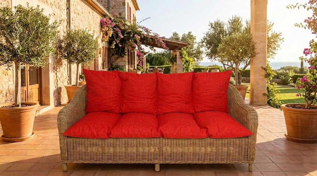 Jastuk Za BaštenskI Trosed 150x50x50 cm RED