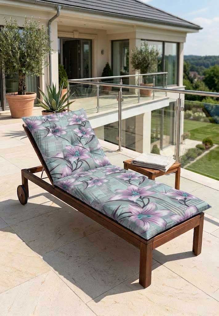 Jastuk Za Baštensku Ležaljku 200x70cm LILIES