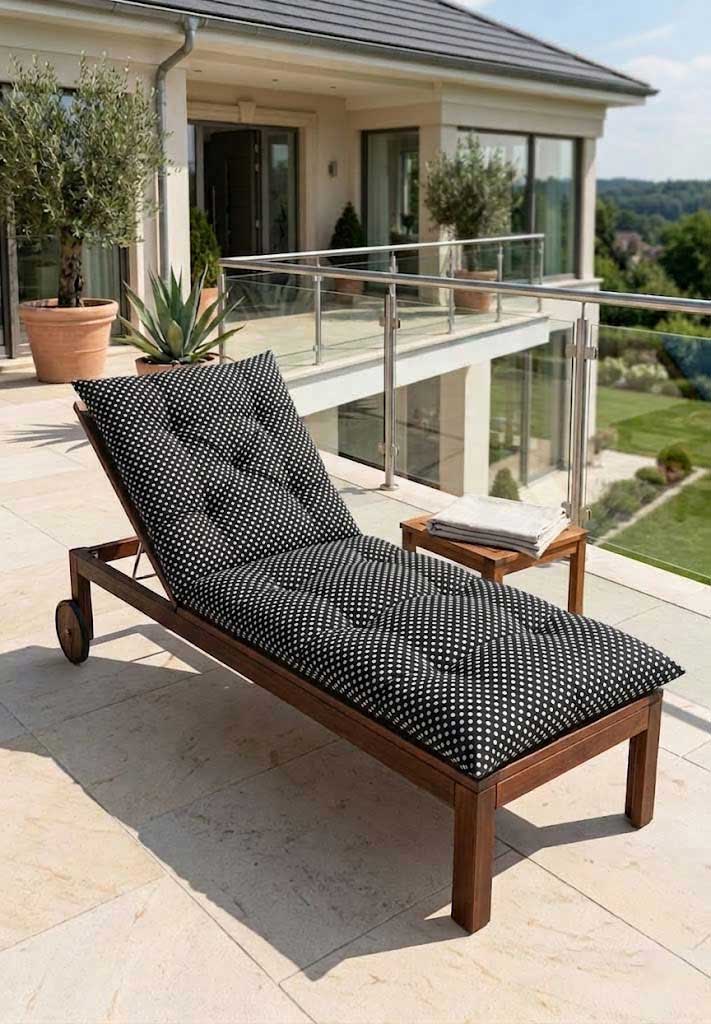 Jastuk Za Baštensku Ležaljku 200x70cm POLKA DOTS