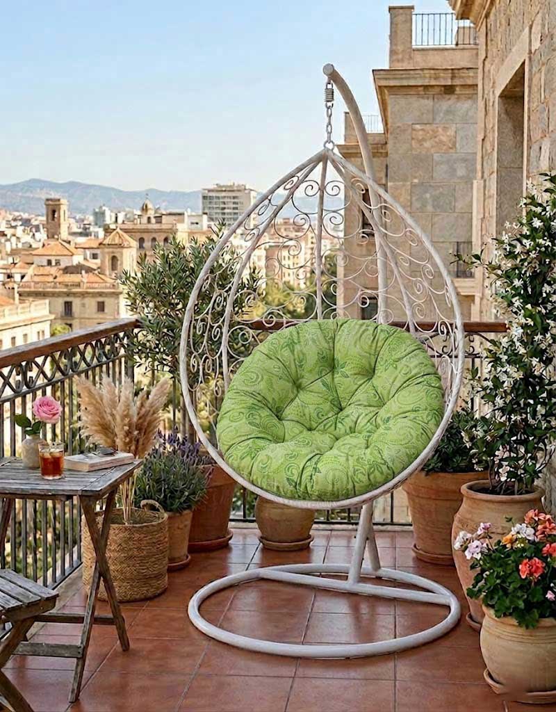 Jastuk 100cm Za Gnezdo Baštensku Ljuljašku FRESH GREEN