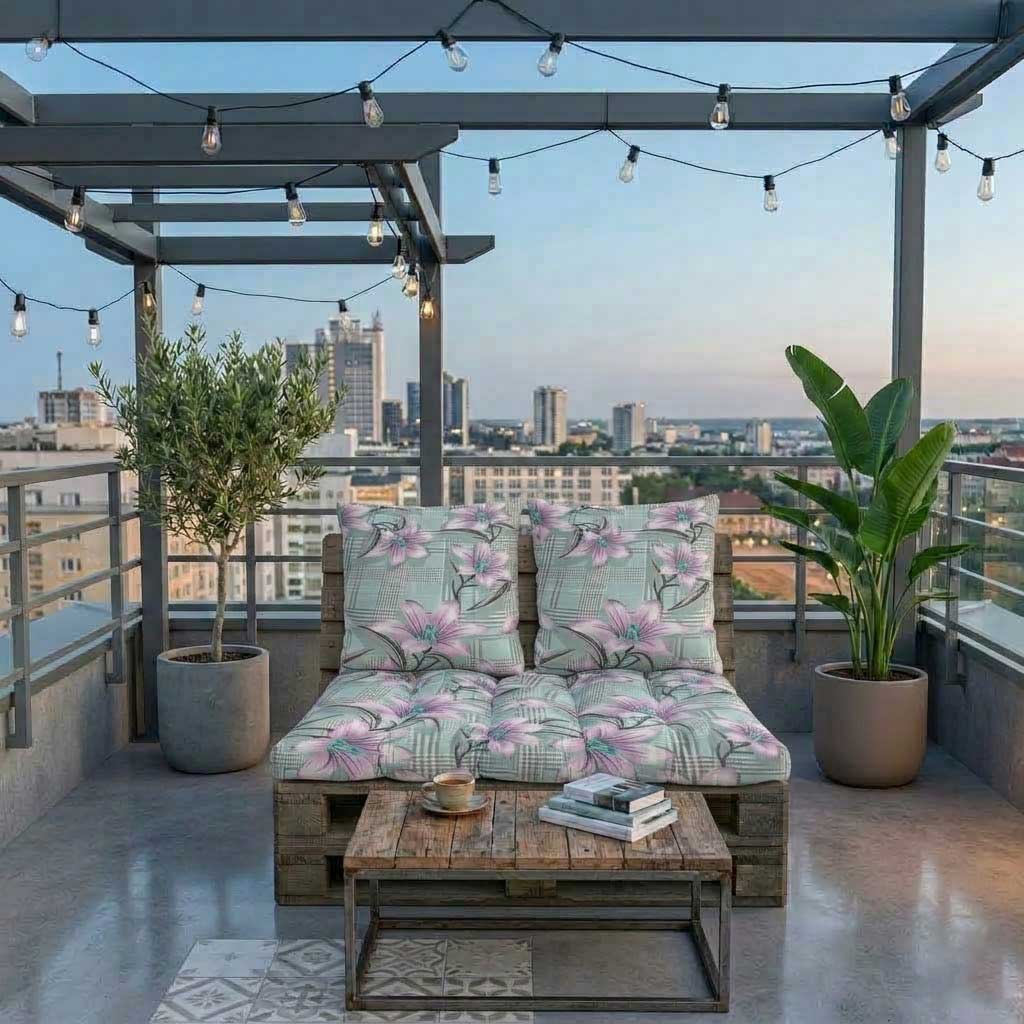 Komplet jastuka za garniture od paleta LILIES