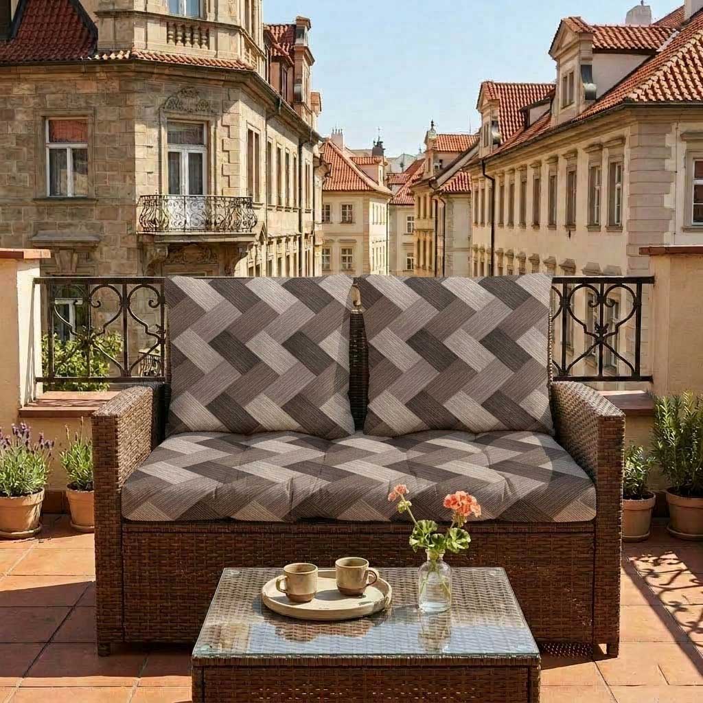 Jastuci za baštenski dvosed 100x50x50cm TRICOT-BR