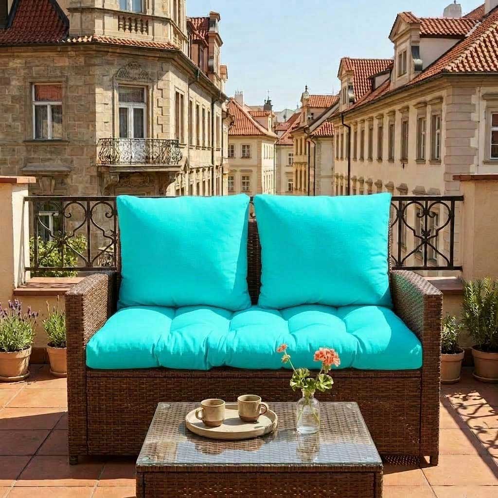 Jastuci za baštenski dvosed 100x50x50cm TURQUOISE