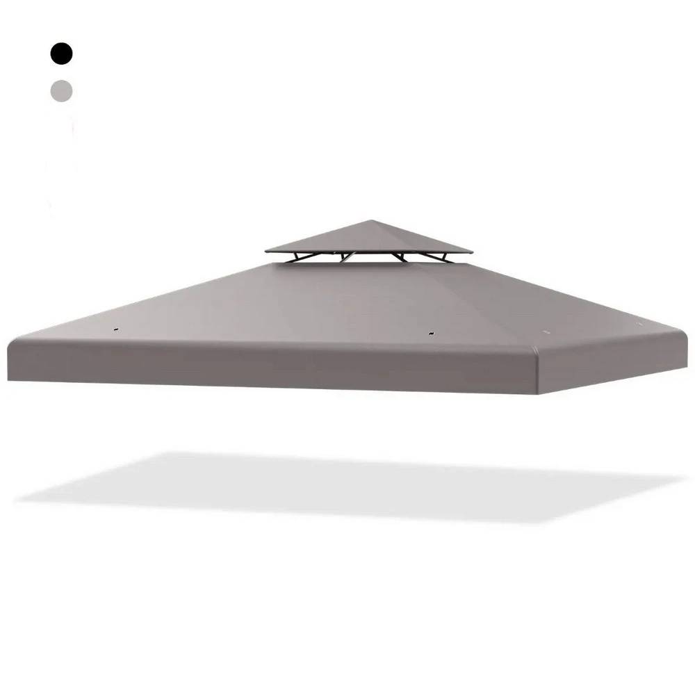 Zamensko Platno Za Krov Paviljona 3 x 3 m Siva Boja