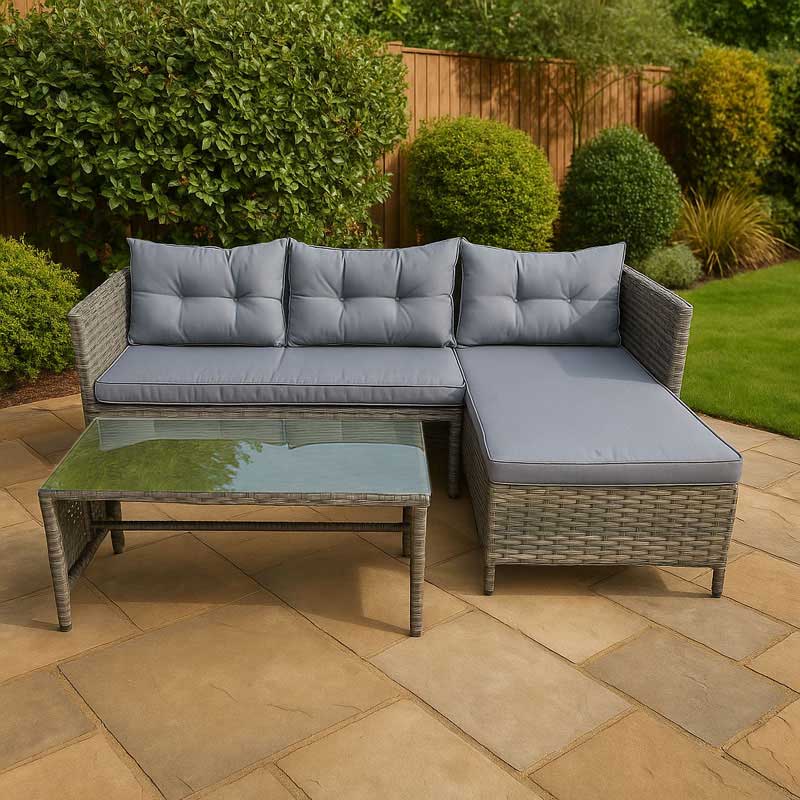 Baštenska garnitura Tahiti siva 22-008801G