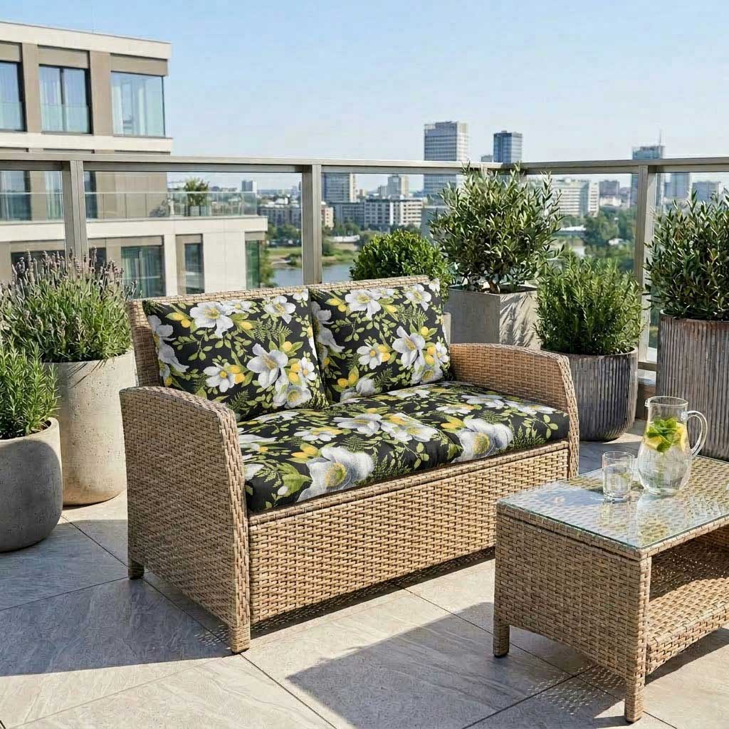 Jastuci za baštenski dvosed 130x50x50cm WHITE NIGHT