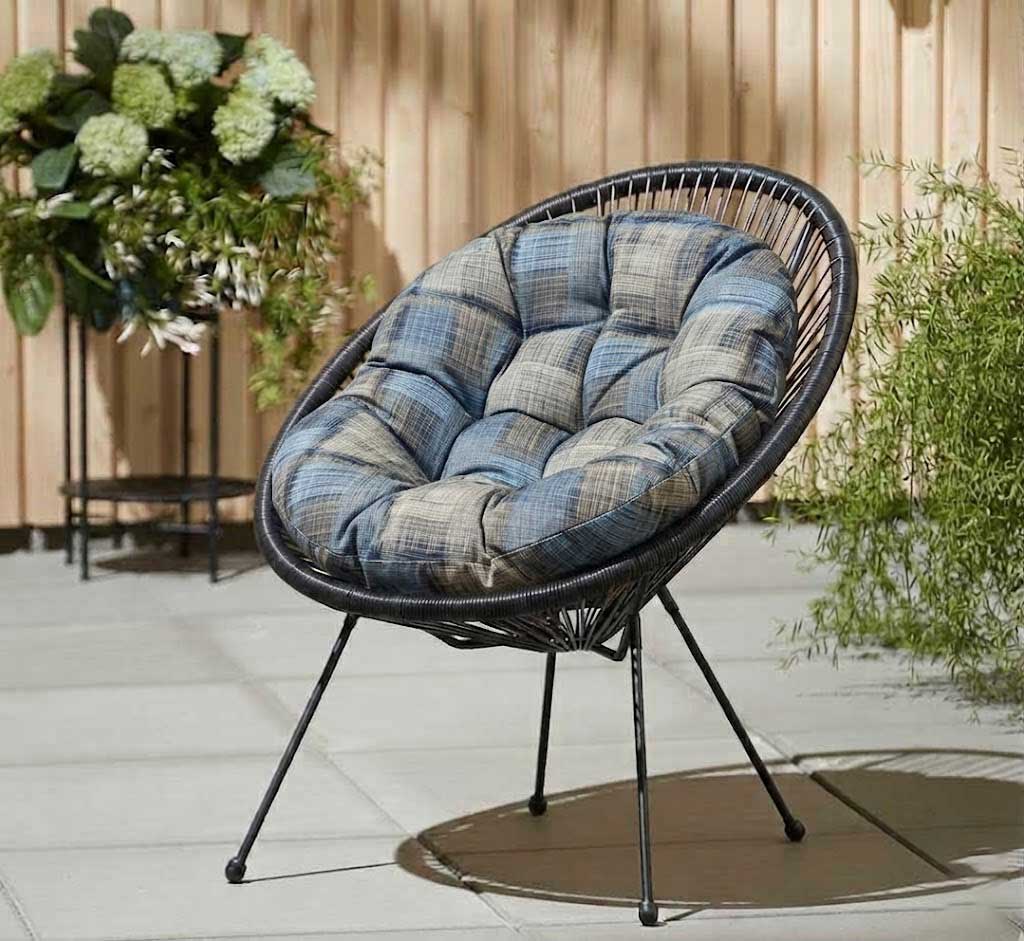 Jastuk za ovalnu baštensku stolicu - fotelju 110x90cm FOG-B