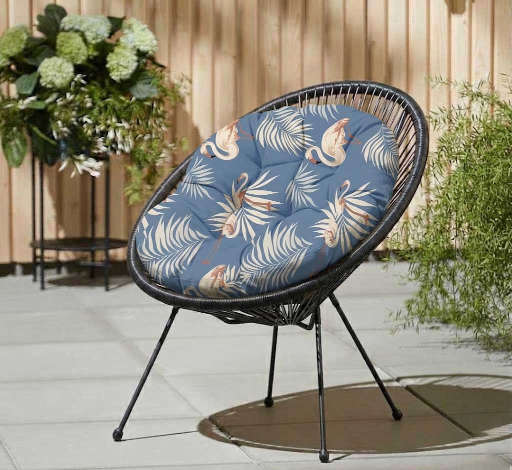 Jastuk za ovalnu baštensku stolicu - fotelju 110x90cm FLAMINGO-B