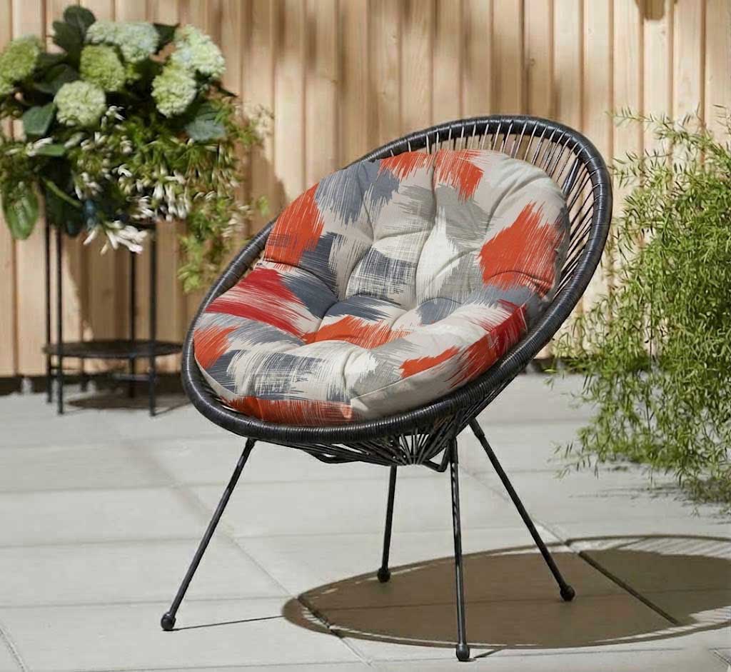 Jastuk za ovalnu baštensku stolicu - fotelju 110x90cm RED JAM