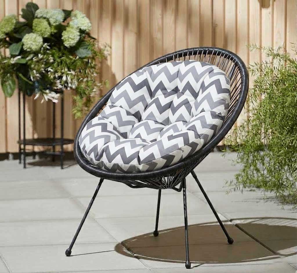 Jastuk za ovalnu baštensku stolicu - fotelju 110x90cm CIKCAK-S