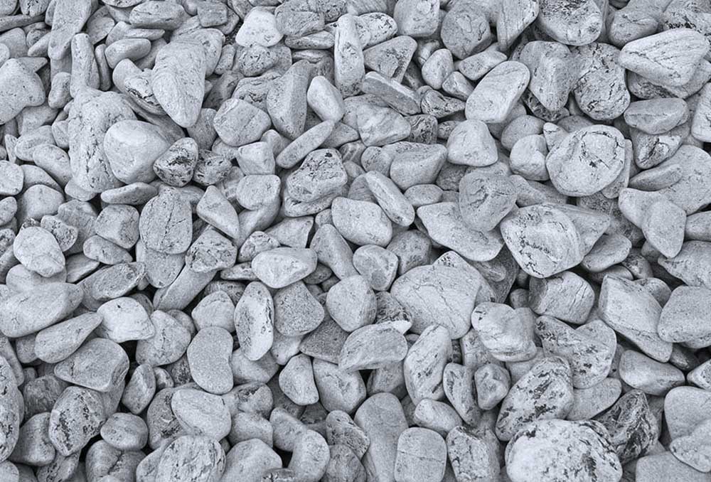 Dekorativni kamen 3-6cm Sivi oblutak 25kg