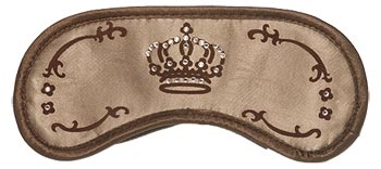 DayDream Maska za spavanje Swarovski Crown beige/gold S-4004