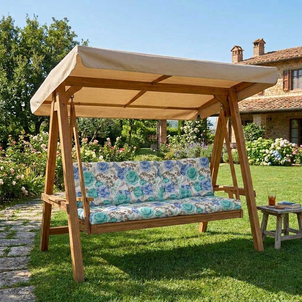 Jastuci za Baštensku Ljuljašku 180x65x65cm BLUE ROSES