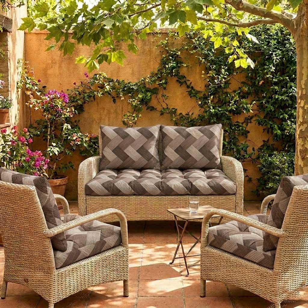 Jastuci Za Baštensku Garnituru - Dvosed 120cm i Dve Fotelje TRICOT-BR